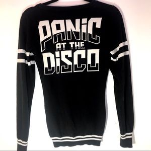 Panic At The Disco Merch Sweater+white crop top
